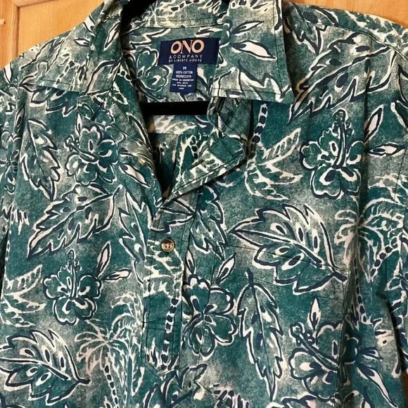 Ono & Company Mens Vintage 90s Hawaiian (3 Set) Henley Shirt Medium White SP EXC - Picture 8 of 12